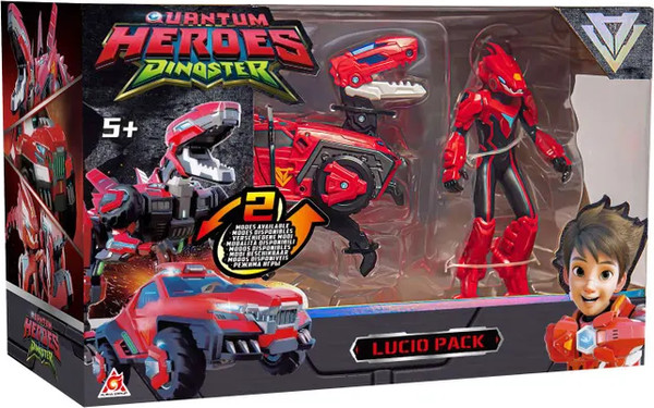 Изображение товара Игрушка-трансформер Dinoster Дино-бот трансформер и фигурка Люцио / 42143