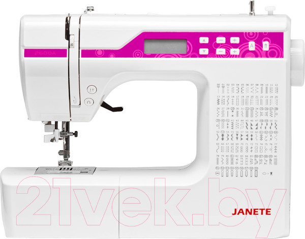 Изображение товара Швейная машина Janete 2600A (Purple Panel)