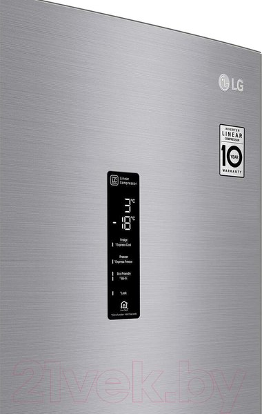 Изображение товара Холодильник с морозильником LG GC-B509SMUM