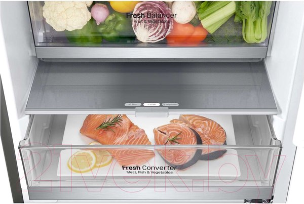 Изображение товара Холодильник с морозильником LG GC-B509SMUM