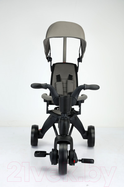 Изображение товара Трехколесный велосипед с ручкой NINO KS-1688 (серый)