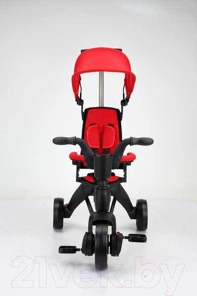Изображение товара Трехколесный велосипед с ручкой NINO KS-1688 (красный)