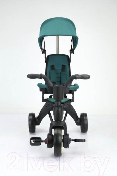 Изображение товара Трехколесный велосипед с ручкой NINO KS-1688 (зеленый)