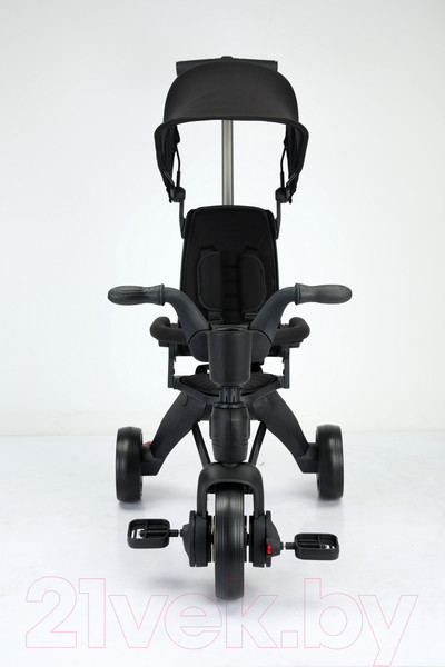 Изображение товара Трехколесный велосипед с ручкой NINO KS-1688 (черный)