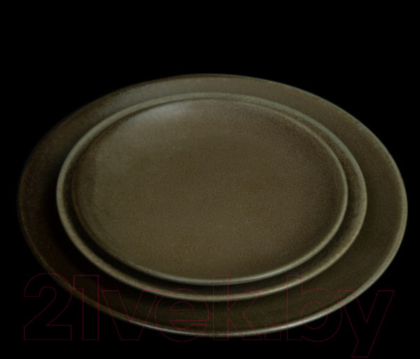 Изображение товара Тарелка столовая обеденная Corone Sacramento HS169590 / фк9104 (серо-зеленый)