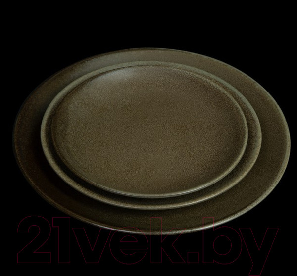 Изображение товара Тарелка столовая обеденная Corone Sacramento HS173615 / фк9107 (серо-зеленый)