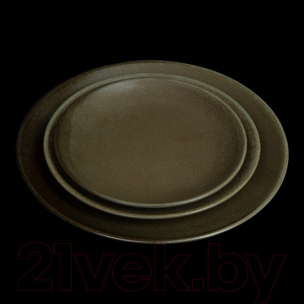 Изображение товара Тарелка закусочная (десертная) Corone Sacramento HS173822 / фк9105 (серо-зеленый)