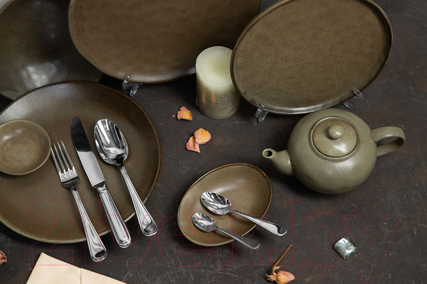 Изображение товара Тарелка закусочная (десертная) Corone Sacramento HS173822 / фк9105 (серо-зеленый)