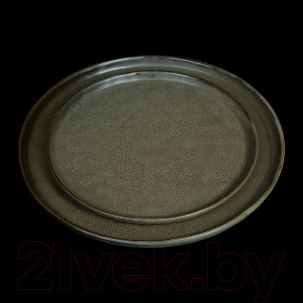 Изображение товара Тарелка столовая обеденная Corone Sacramento HS169596 / фк9100 (серо-зеленый)