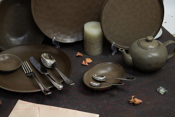 Изображение товара Чашка с блюдцем Corone Sacramento HD805214 HD805215 / фк9126 (серо-зеленый)