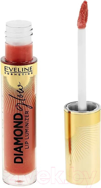 Изображение товара Блеск для губ Eveline Cosmetics Diamond Glow Lip Luminizer с гиалуроновой кислотой №04 (4.5мл)