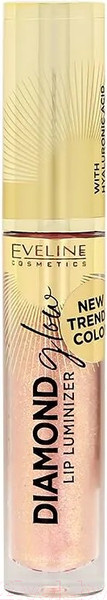 Изображение товара Блеск для губ Eveline Cosmetics Diamond Glow Lip Luminizer с гиалуроновой кислотой №08 (4.5мл)