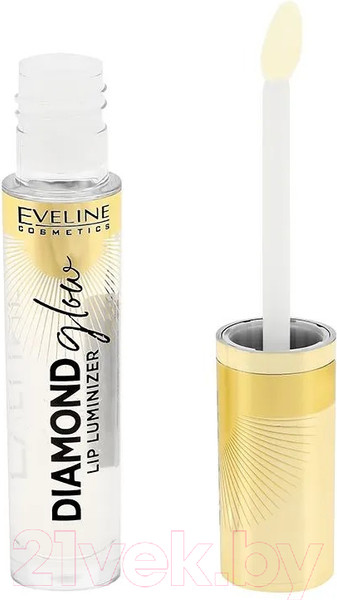 Изображение товара Блеск для губ Eveline Cosmetics Diamond Glow Lip Luminizer с гиалуроновой кислотой №01 (4.5мл)