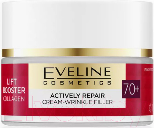 Изображение товара Крем для лица Eveline Cosmetics Lift Booster Collagen Активно восстанавливающий 70+ (50мл)