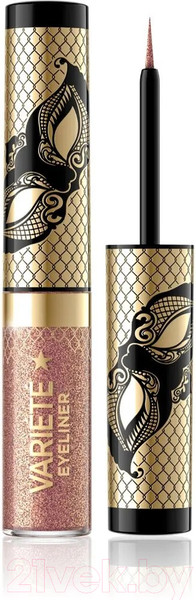 Изображение товара Подводка для глаз жидкая Eveline Cosmetics Variete Водостойкая сияющая №01 (4мл)