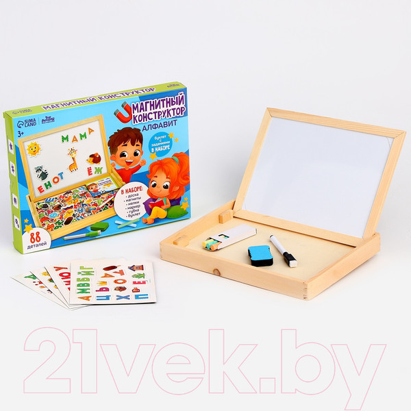 Изображение товара Доска для рисования Лесная мастерская Алфавит / 9712476