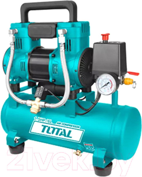 Изображение товара Воздушный компрессор TOTAL Безмасленный TCS1110062