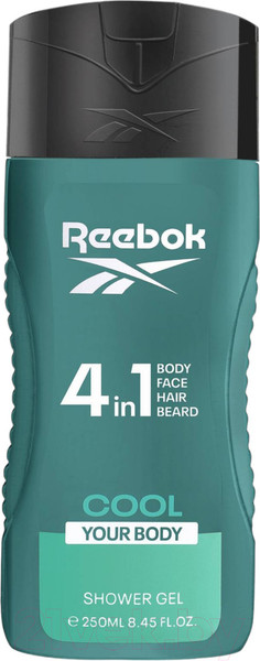 Изображение товара Гель для душа Reebok Cool Your Body Hair & Body Shower Gel For Men (250мл)