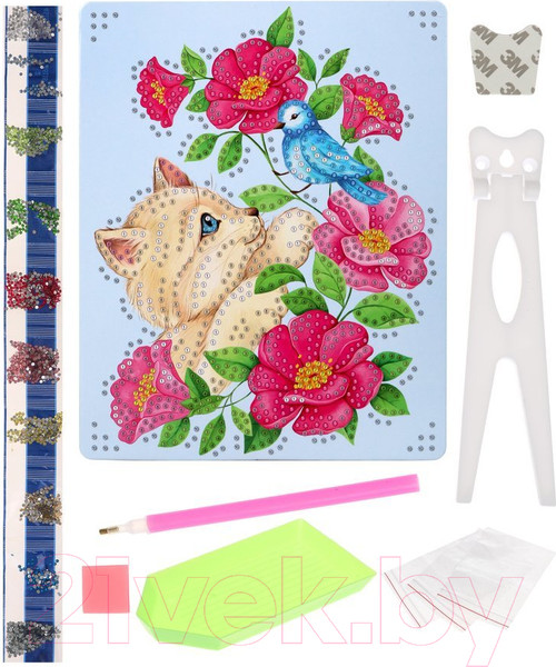 Изображение товара Набор алмазной вышивки On Time Котенок / 45116