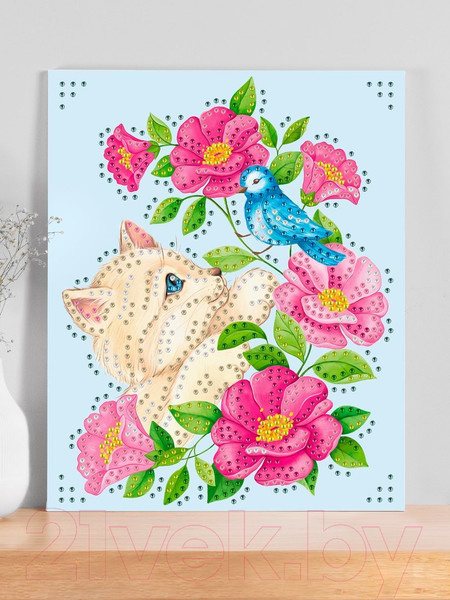 Изображение товара Набор алмазной вышивки On Time Котенок / 45116