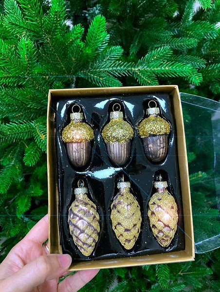 Изображение товара Набор елочных игрушек GreenTerra 0283-1 (6шт)