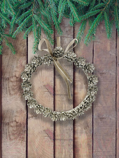 Изображение товара Елочная игрушка Shishi Венок / 60544 (15см)