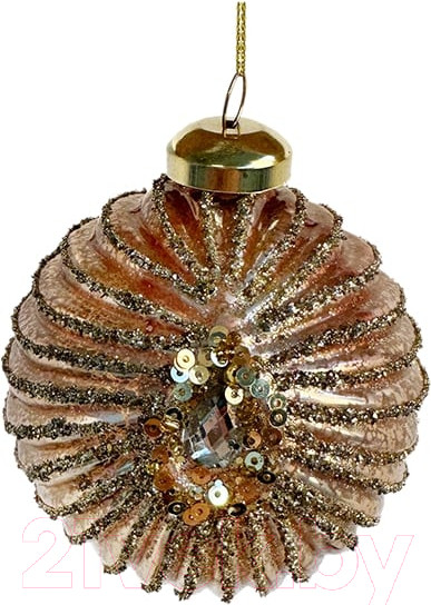 Изображение товара Елочная игрушка Shishi Цветок / 63626 (8см)