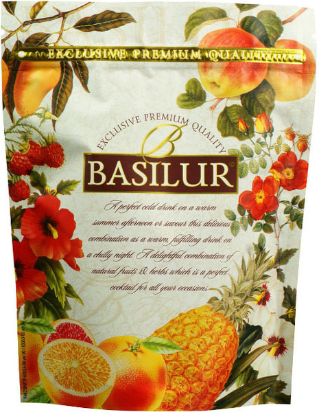 Изображение товара Чайный напиток Basilur Fruit Infusions Strawberry&Raspberry (100г)