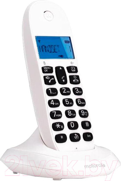 Изображение товара Беспроводной телефон Motorola C1001CB+ (белый)
