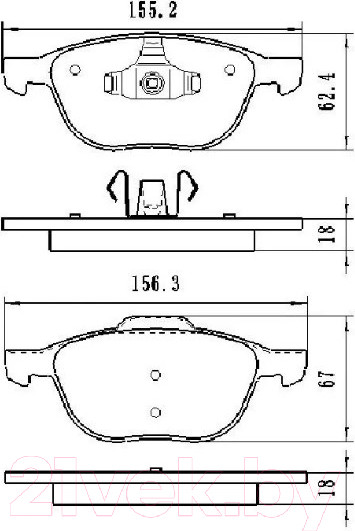 Изображение товара Тормозные колодки Pilenga FDP1305