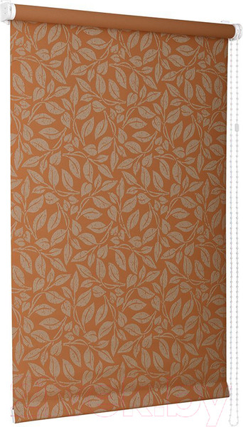 Изображение товара Рулонная штора Delfa Сантайм Металлик Принт Блейд СРШ-01МП 7533 (115x170, терракотовый)