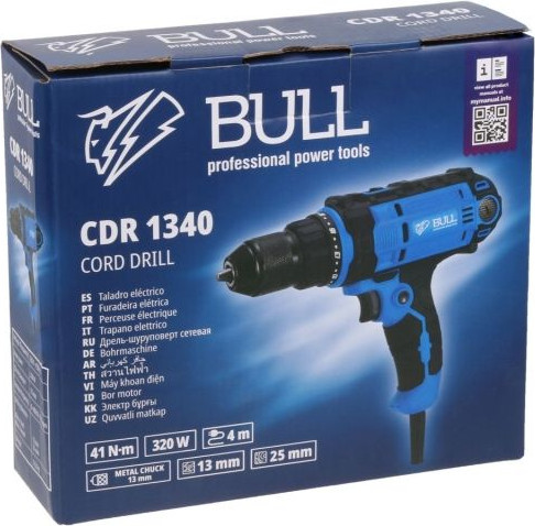 Изображение товара Дрель-шуруповерт Bull CDR 1340 (1333409)