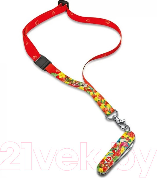 Изображение товара Нож швейцарский Victorinox Попугай +раскраска и шнурок на шею / 0.2373.E3 (красный)