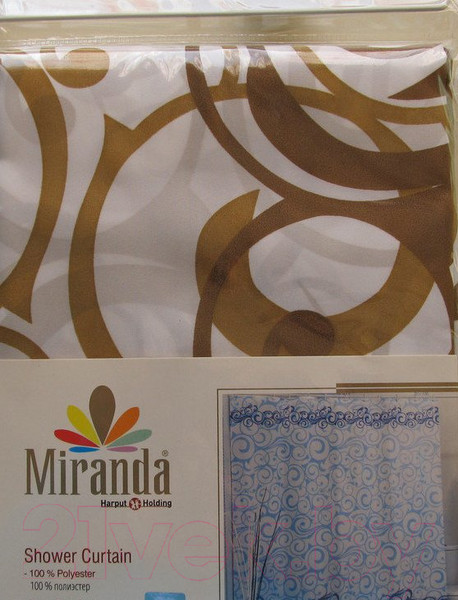 Изображение товара Шторка-занавеска для ванны Miranda Motives Beige