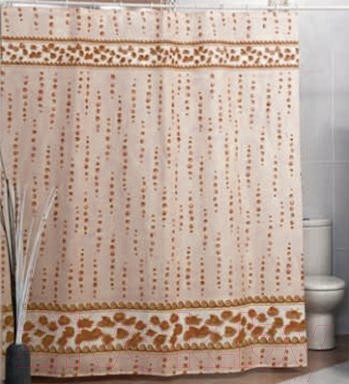 Изображение товара Шторка-занавеска для ванны Miranda Drops Beige