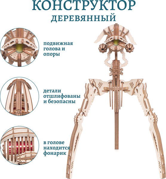 Изображение товара Сборная модель Lemmo Светильник захватчик миров / 02-11
