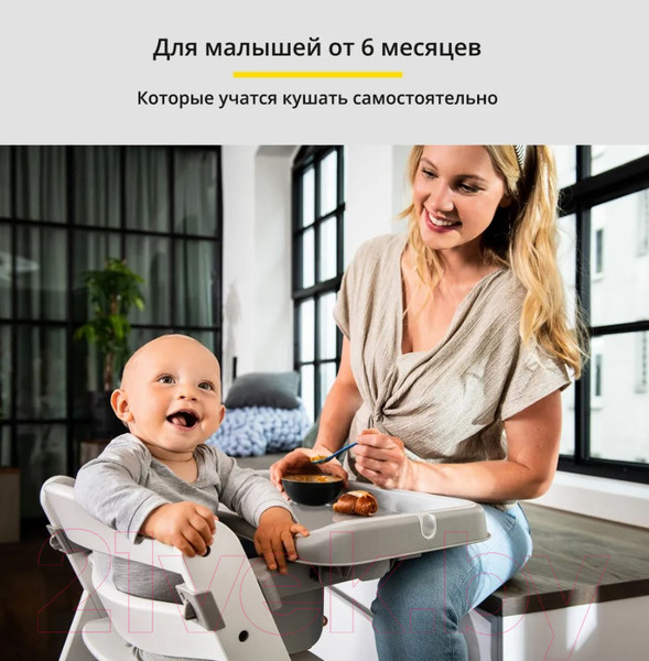 Изображение товара Столик для детского стульчика Hauck Alpha Tray (серый)