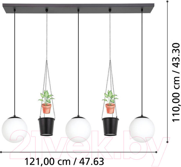 Изображение товара Потолочный светильник Eglo Rondo 3 900512
