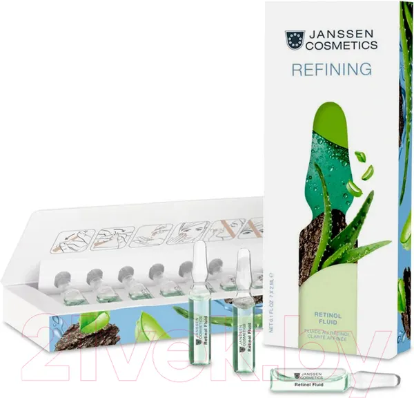 Изображение товара Ампулы для лица Janssen Refining Retinol Fluid Концентрат очищающий (7x2мл)