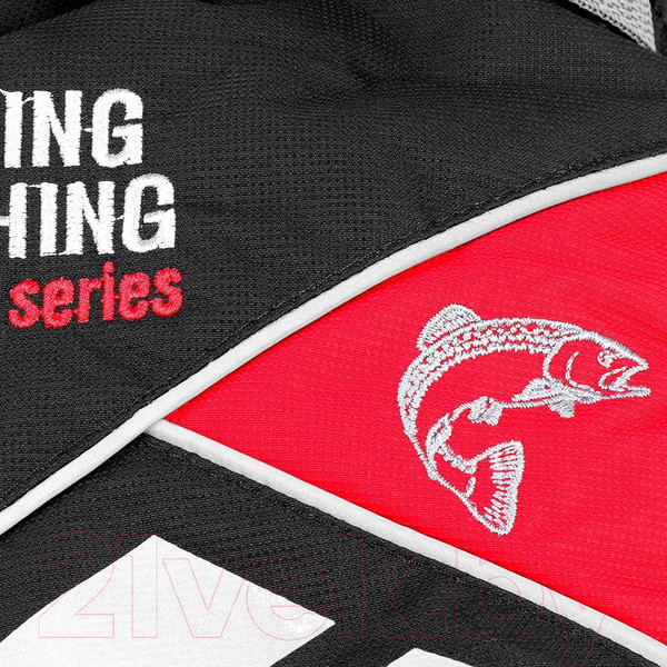 Изображение товара Варежки для охоты и рыбалки Helios Профессионал / HS-MPB-R-XL (р.XL, черный/красный)