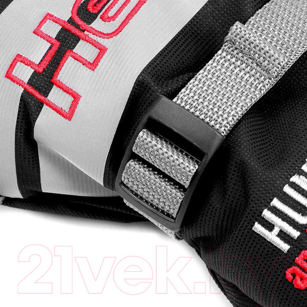 Изображение товара Варежки для охоты и рыбалки Helios Профессионал / HS-MPB-R-XL (р.XL, черный/красный)