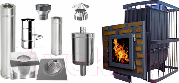 Изображение товара Печь-каменка КомфортПром Премиум Чугун / 1002210023