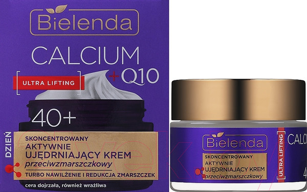 Изображение товара Крем для лица Bielenda Calcium + Q10 Активно укрепляющий 40+ День (50мл)