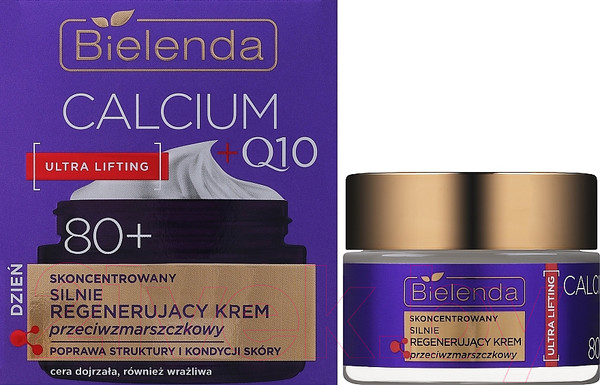 Изображение товара Крем для лица Bielenda Calcium + Q10 Регенерирующий 80+ День (50мл)