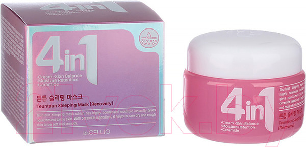 Изображение товара Маска для лица кремовая Dr. Cellio Dr.G50 4 In 1 Teunteun Sleeping Mask Ceramide (70мл)