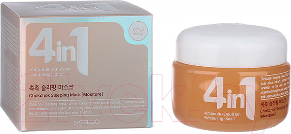 Изображение товара Маска для лица кремовая Dr. Cellio Dr.G50 4 In 1 Chokchok Sleeping Mask Snail (70мл)