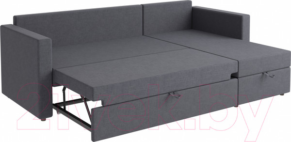 Изображение товара Диван угловой Mio Tesoro Тилаус короткий подлокотник (Dark Grey)