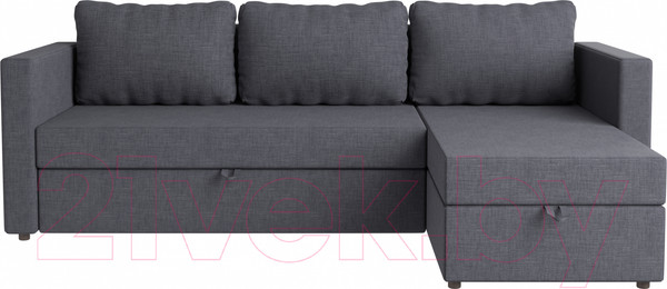 Изображение товара Диван угловой Mio Tesoro Тилаус короткий подлокотник (Dark Grey)