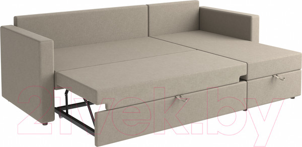 Изображение товара Диван угловой Mio Tesoro Тилаус короткий подлокотник (Beige/Grey)