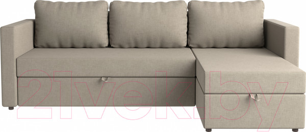 Изображение товара Диван угловой Mio Tesoro Тилаус короткий подлокотник (Beige/Grey)